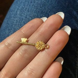 3/$30 gold plated key to my heart charm